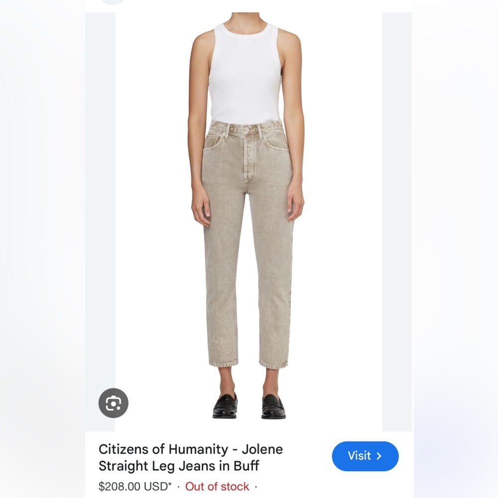 Citizens of Humanity Jolene Jeans in Buff